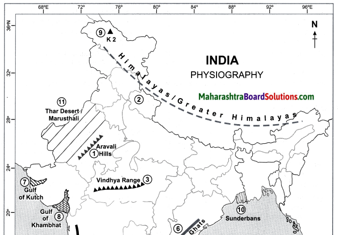 Maharashtra Board Class 10 Geography Solutions Chapter 3 Physiography ...