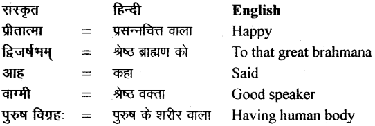NCERT Solutions for Class 11 Sanskrit Bhaswati Chapter 2 सौवर्णो नकुलः 16